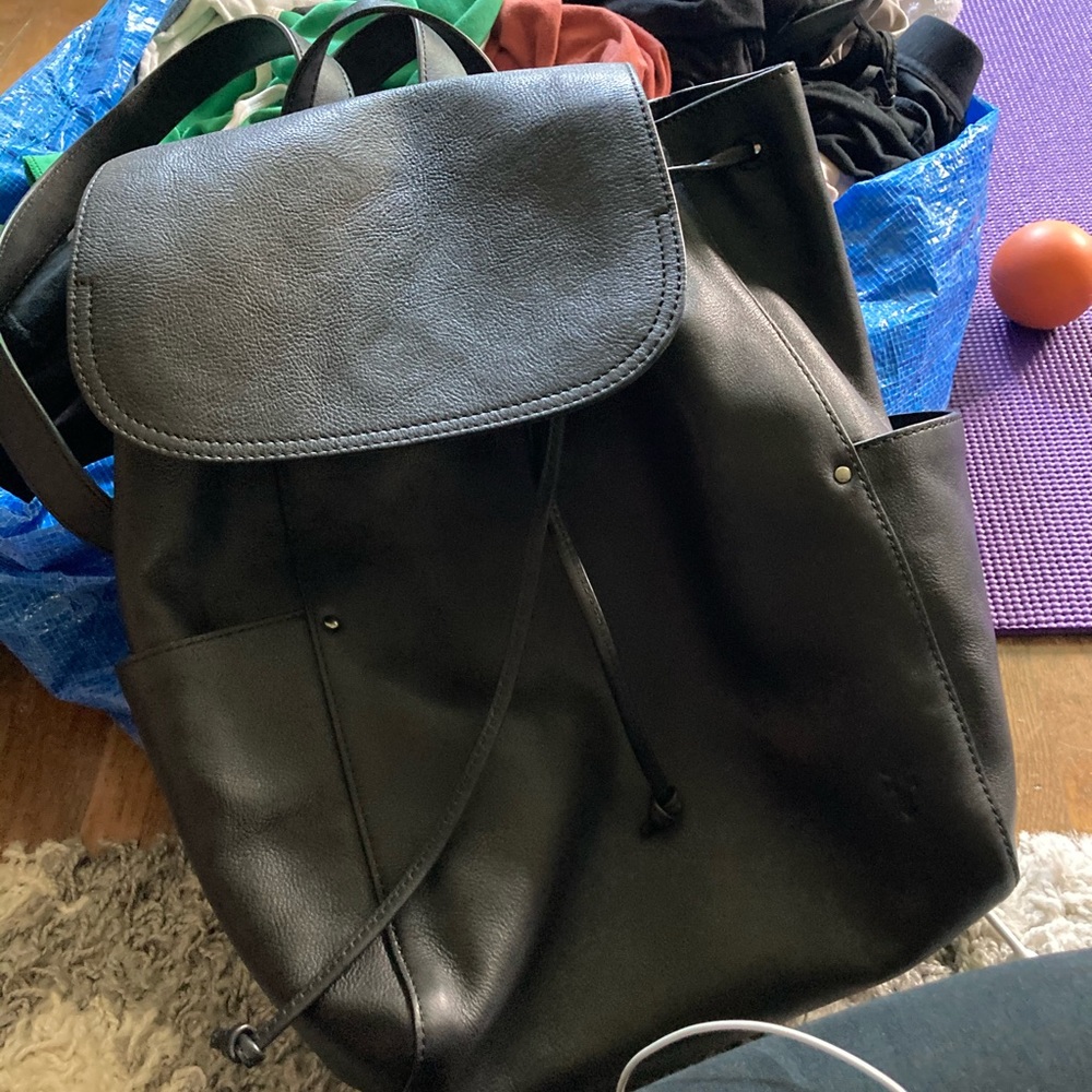 Frye leather backpack